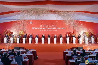 Vingroup khởi công nhà máy sản xuất pin VinES tại khu kinh tế Vũng Áng, Hà Tĩnh