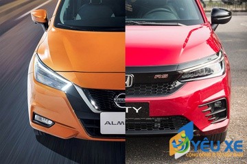 So sánh Honda City và tân binh Nissan Almera ở tầm giá 600 triệu đồng